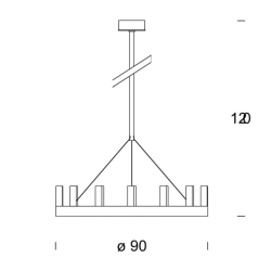 Chandelier Suspension lamp