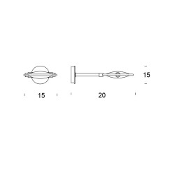 Nobi ø 15 wall lamp