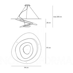 Artemide Pirce LED Lampada a Sospensione