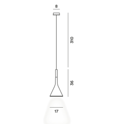 Aplomb suspension lamp