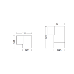 Apollo Monoemission Outdoor Wall lamp IP54 | ProfessioneLuce