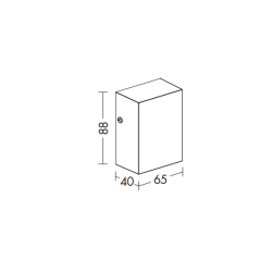 Borg Monoemission Wall Lamp IP54 | ProfessioneLuce