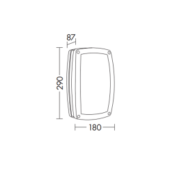 Duff Outdoor Wall Lamp IP54 | ProfessioneLuce
