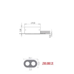 Cassaforma per Cartongesso Doppia in Linea