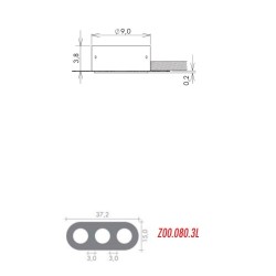 Cassaforma per Cartongesso Tripla in Linea