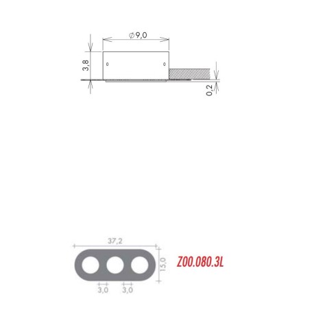 Cassaforma per Cartongesso Tripla in Linea