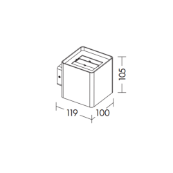 Ghee Outdoor Wall Lamp IP54 | ProfessioneLuce