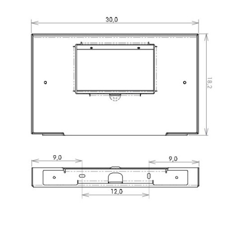 Oty Light e-Pad 30 LED Lampada da Parete