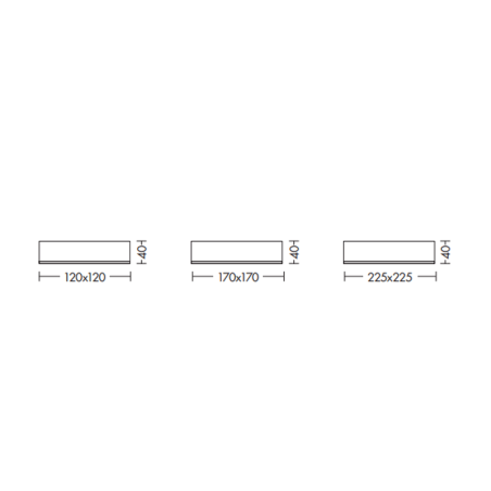 Kip Led Squared Ceiling Lamp | ProfessioneLuce