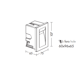 Kora Wall Recess IP65 | ProfessioneLuce