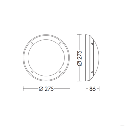 Oboe Outdoor Wall Lamp IP54 | ProfessioneLuce
