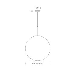 Asteroide Ø50 Suspension lamp | ProfessioneLuce