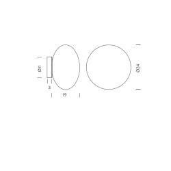 Maga Wall/Ceiling lamp | ProfessioneLuce_A_Esclusa_Lampadina/e_NON_inclusa/e_Not_Included