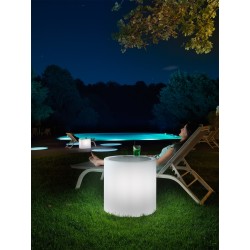 HOME FITTING TAVOLINO CILINDRO CON LUCE RGB