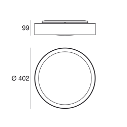 Linea Light Crew_2 ø 40 Lampada da Soffitto