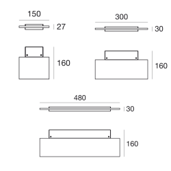 Linea Light Dublight_W Lampada da Parete