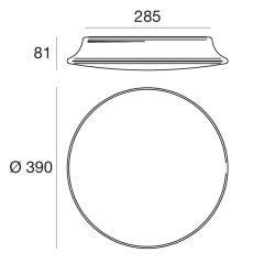 MyWhite_R Wall/Ceiling lamp IP65