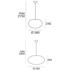 Linea Light Oh! Smash_P65 Lampada a Sospensione per Esterno