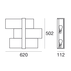 Linea Light Triad 62 Lampada da Parete/Soffitto