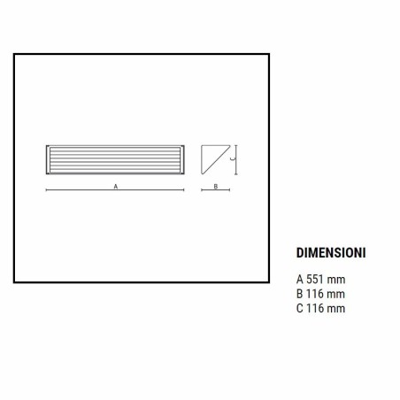 Goccia Illuminazione Maxi con griglia Lampada da Parete per Esterno