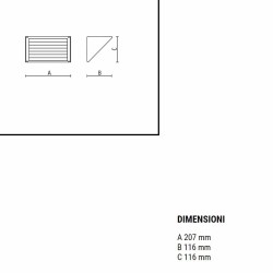 Goccia Illuminazione Small con griglia Lampada da Parete per Esterno