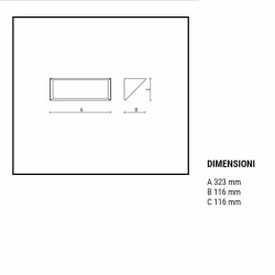 Goccia Illuminazione Midi Lampada da Parete per Esterno
