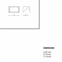 Goccia Illuminazione Small Lampada da Parete per Esterno