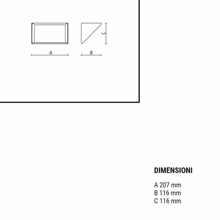 Goccia Illuminazione Small Lampada da Parete per Esterno