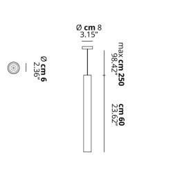 Lodes A-Tube Medium Lampada a Sospensione