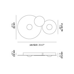 Bugia Double Ceiling lamp | ProfessioneLuce