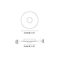 Lodes Bugia Single Lampada da Soffitto