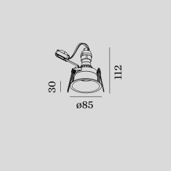 Wever & Ducré Deeper IP44 Faretto ad Incasso