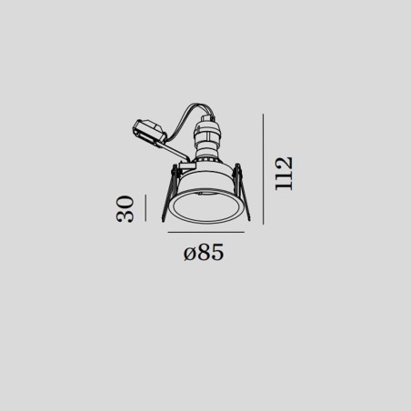 Wever & Ducré Deeper IP44 Faretto ad Incasso