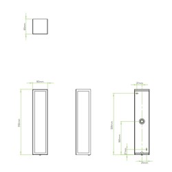 Astro Salerno Lampada da Parete IP44