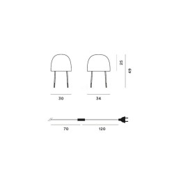 Foscarini Kurage Lampada da  Tavolo