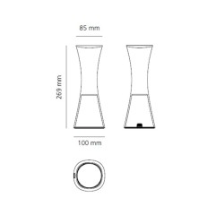 Artemide Come Together Lampada da Tavolo Ricaricabile