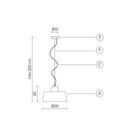 Gangster  ø 28 suspension lamp