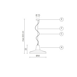 Gangster  ø 50 suspension lamp