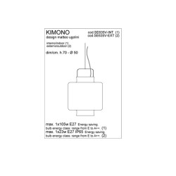 Karman Kimono ø 50 Lampada a Sospensione