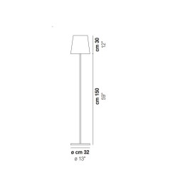 Naxos 50 Floor lamp | ProfessioneLuce_B_Esclusa_Lampadina/e_NON_inclusa/e_Not_Included