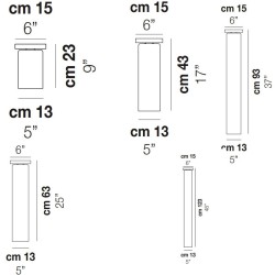 Vistosi Tubes Lampada da Soffitto
