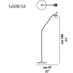 Vistosi Vega Lampada da Terra
