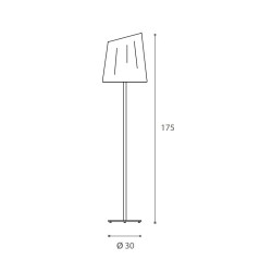 Antonangeli Formosa Lampada da Terra con Stelo