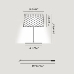 Foscarini Twiggy Grid XL Lampada da Tavolo per Esterno