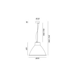 Il Fanale Loft Lampada a Sospensione Grande C/Cavo