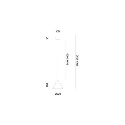 Il Fanale Loft Lampada a Sospensione Piccola C/Cavo