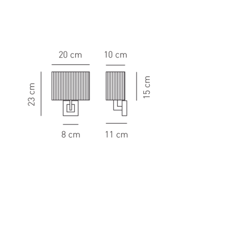 Axo Light Clavius Struttura Foglia Oro Lampada da Parete
