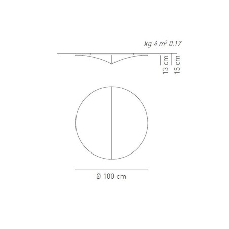 Nelly 100 Wall/Ceiling lamp