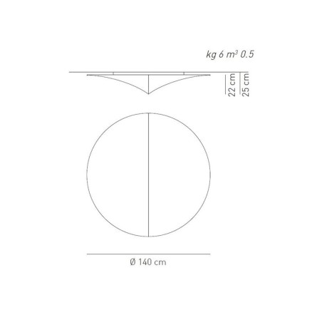 Axo Light Nelly 140 Lampada da Parete/Soffitto