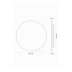 Egoluce Moonlight Diametro 70 Lampada da Parete/Soffitto